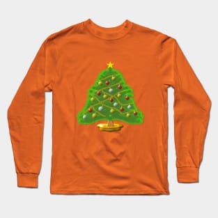 Joyful Christmas Tree in festival Long Sleeve T-Shirt